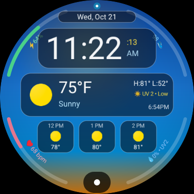 Noctiluca Wear OS Watch Face Preview